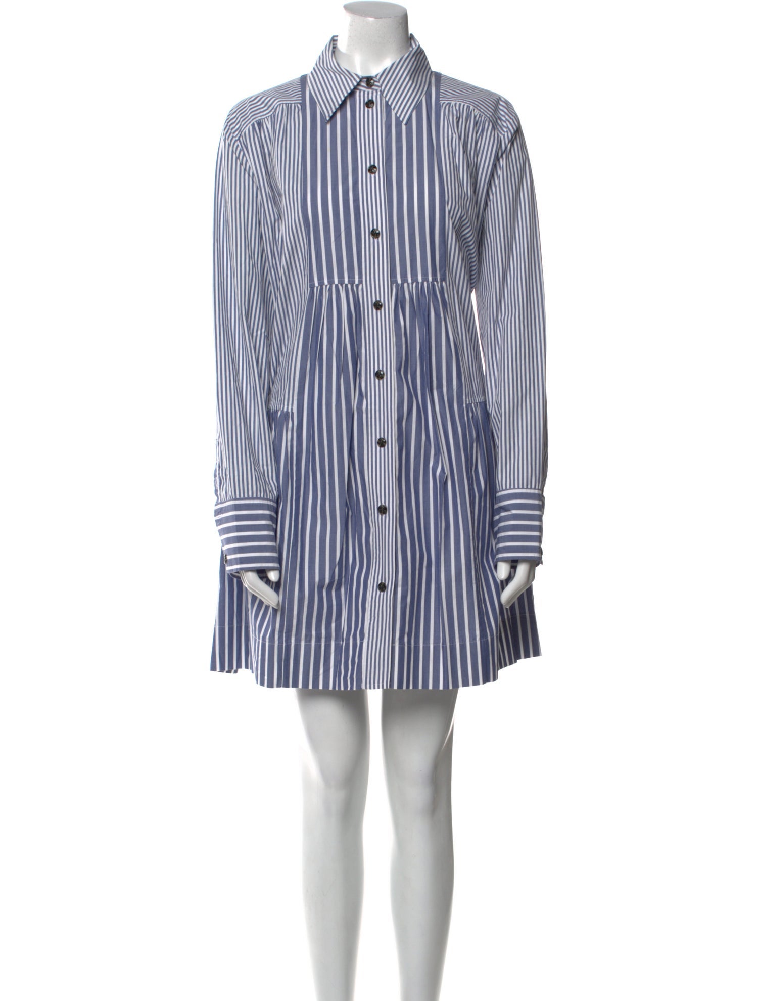 Ganni Striped Mini Dress