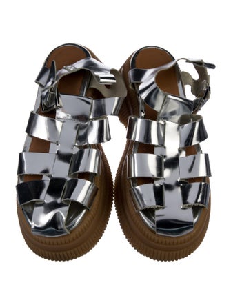 Ganni Leather Gladiator Sandals