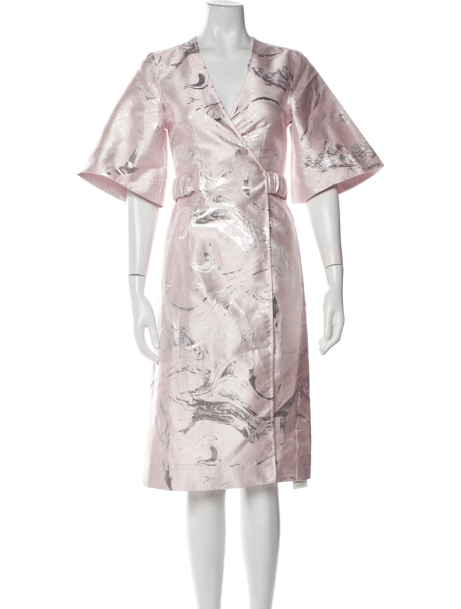 Ganni Printed Knee-Length Dress