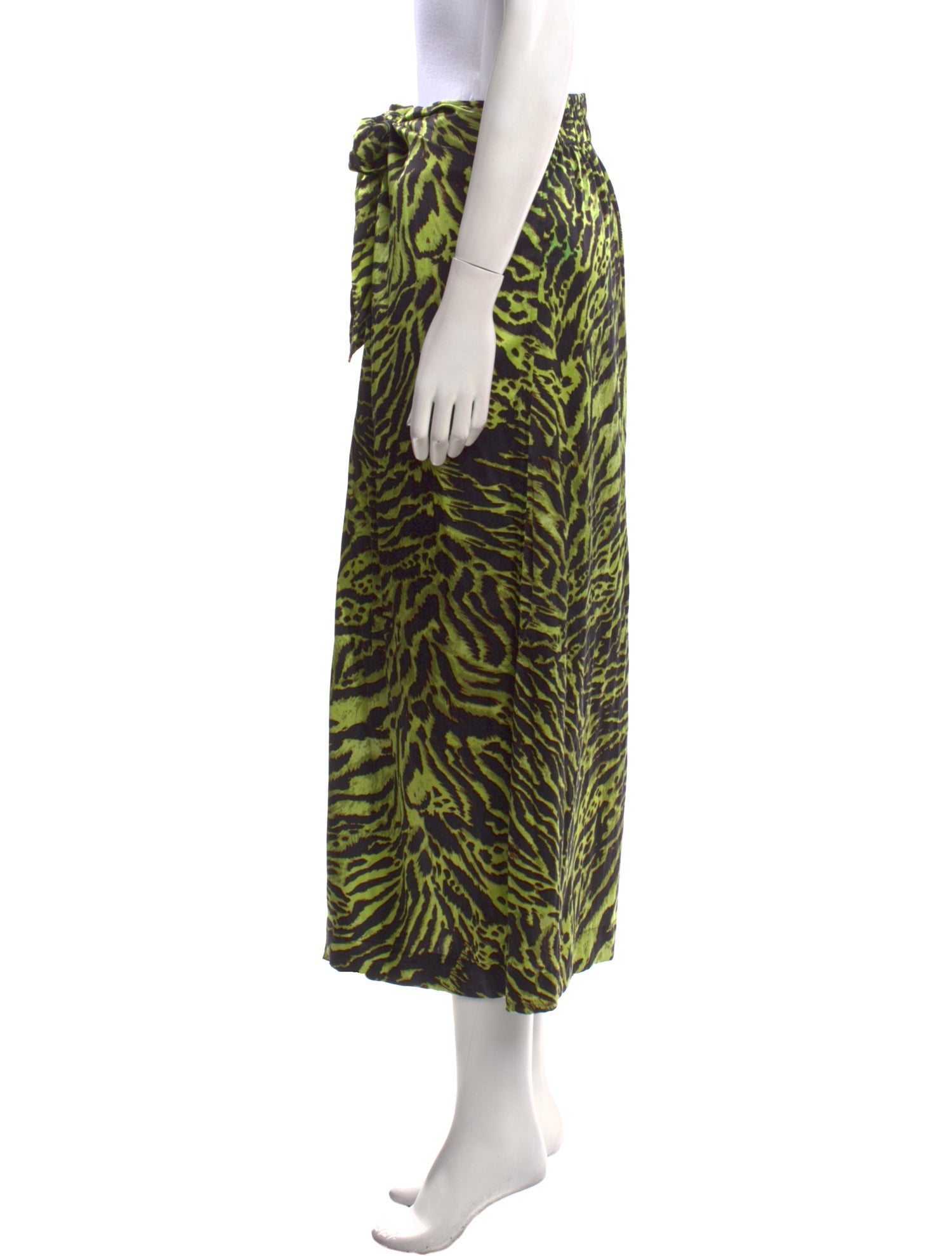 Ganni Silk Midi Length Skirt