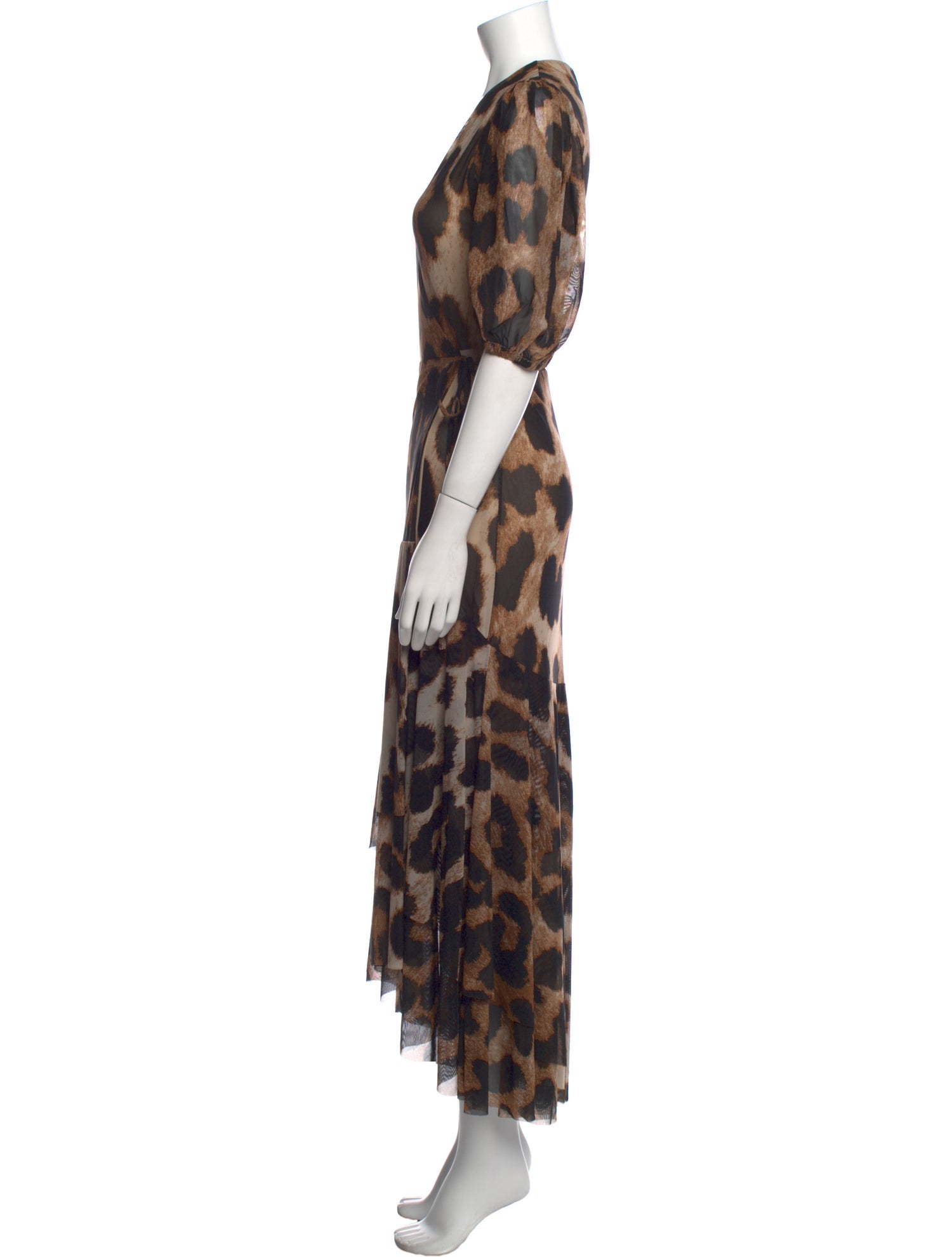 Ganni Animal Print Long Dress w/ Tags