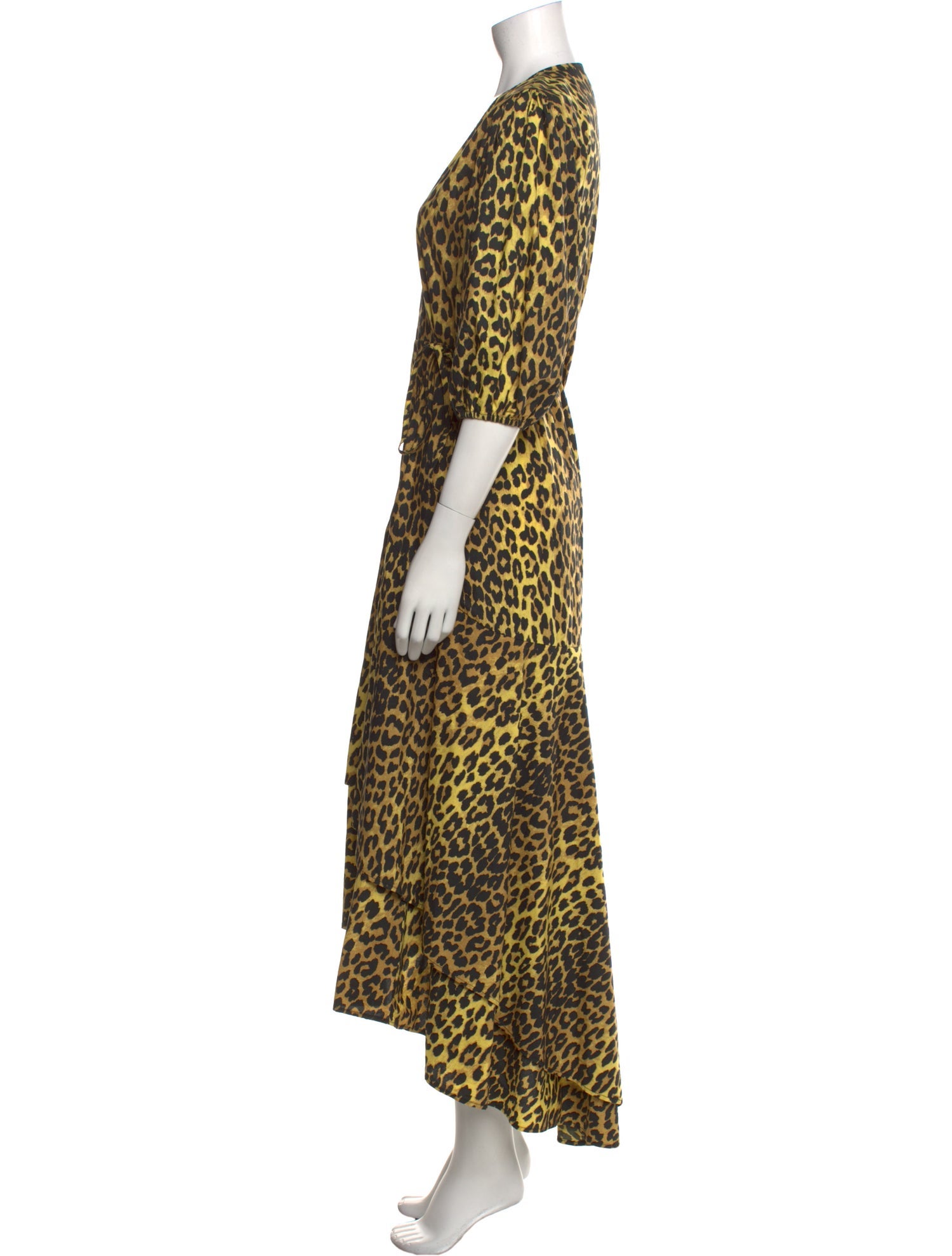 Ganni Animal Print Long Dress