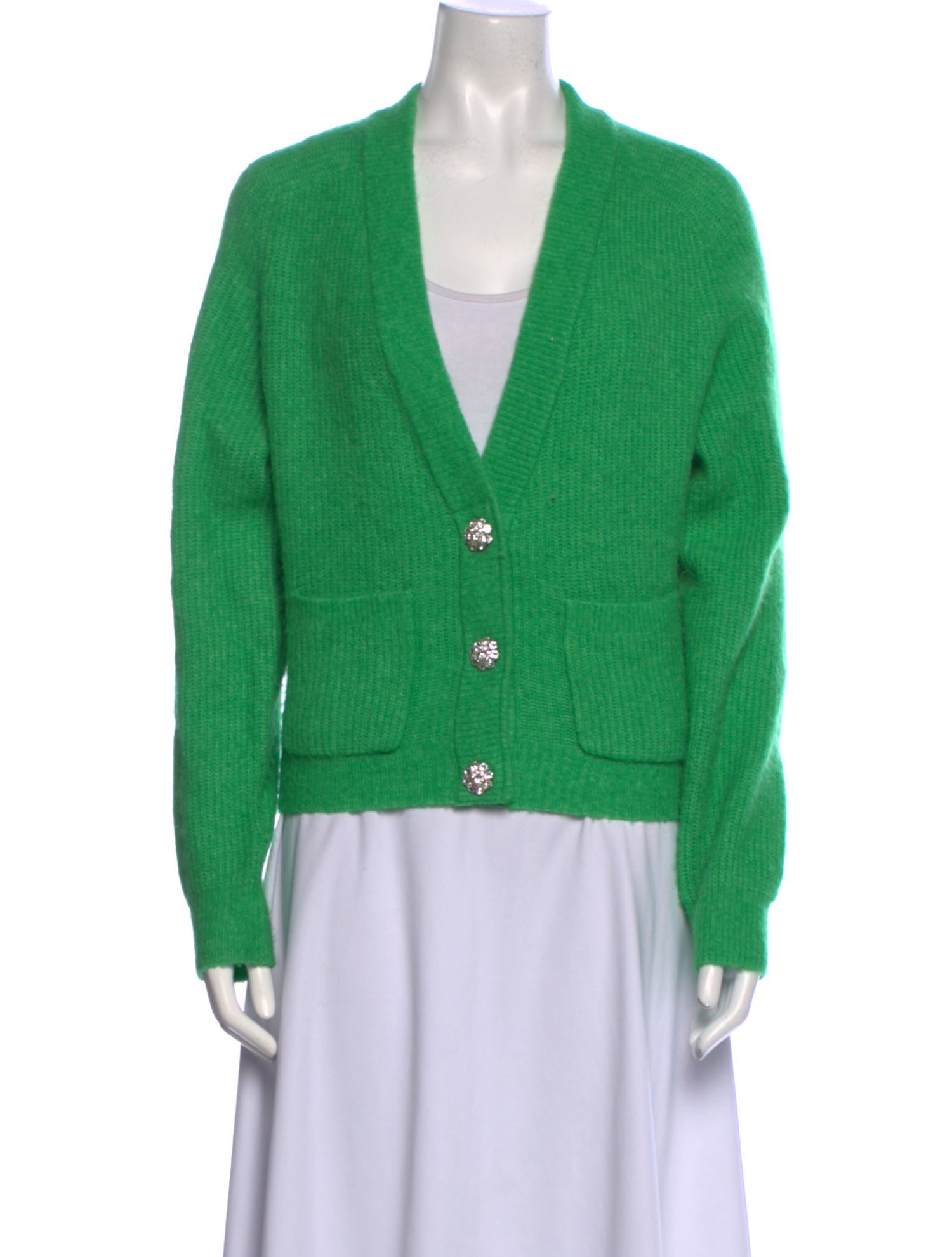 Ganni Plunge Neckline Sweater