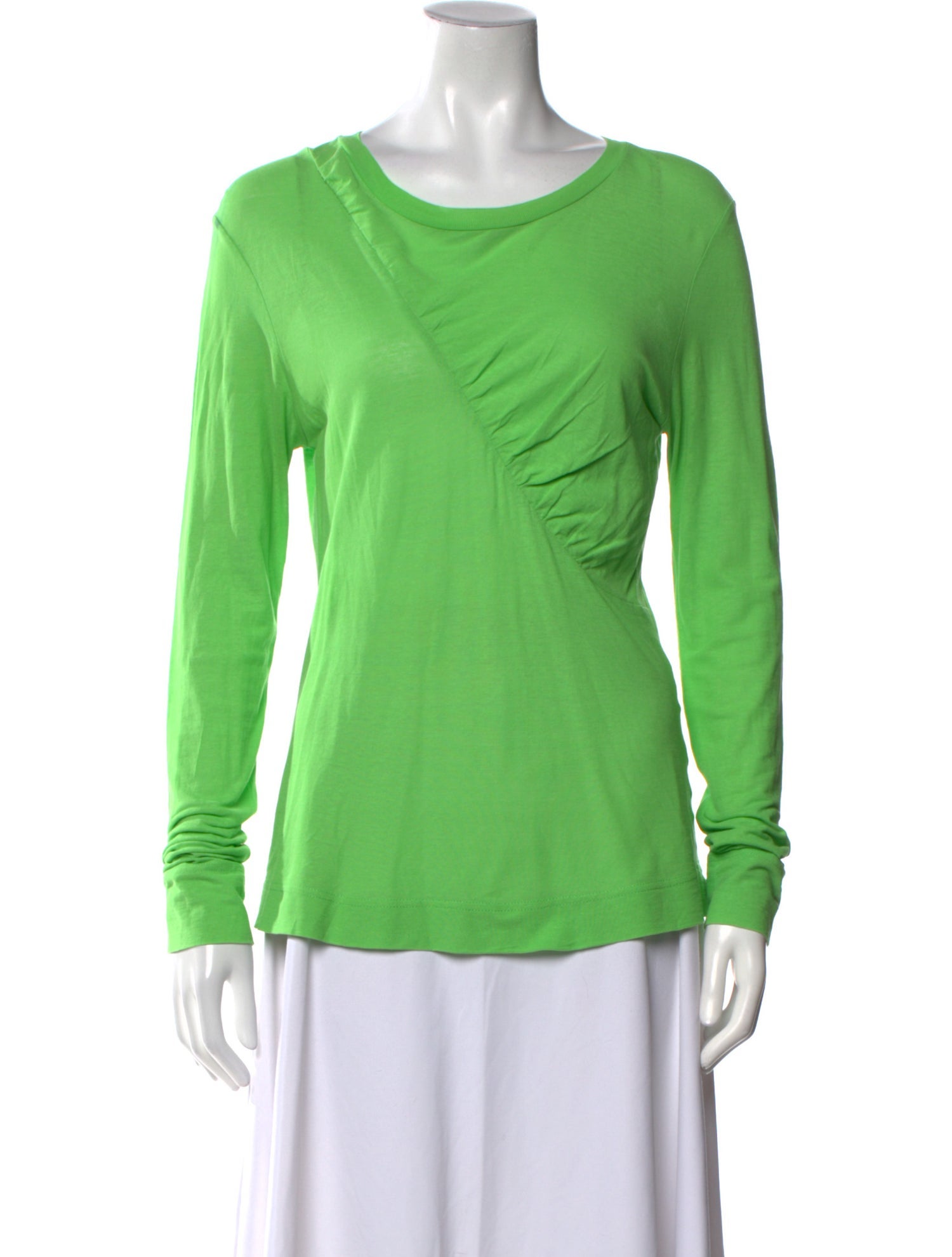 Ganni Scoop Neck Long Sleeve T-Shirt