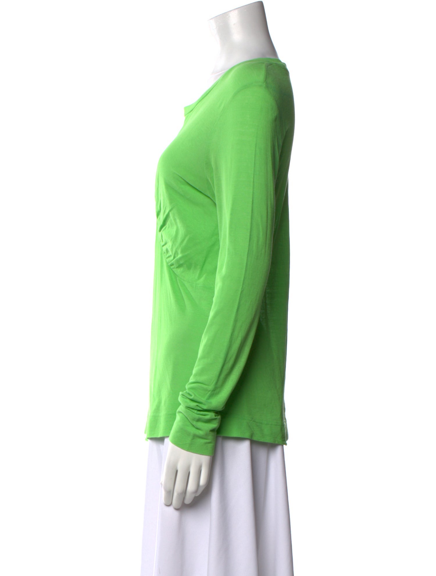 Ganni Scoop Neck Long Sleeve T-Shirt