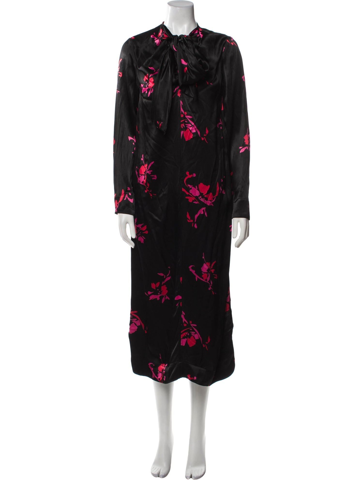 Ganni Floral Print Long Dress