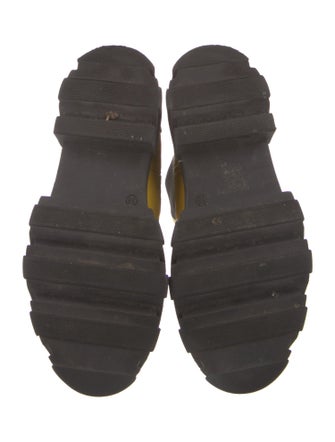 Ganni Leather Colorblock Pattern Chelsea Boots