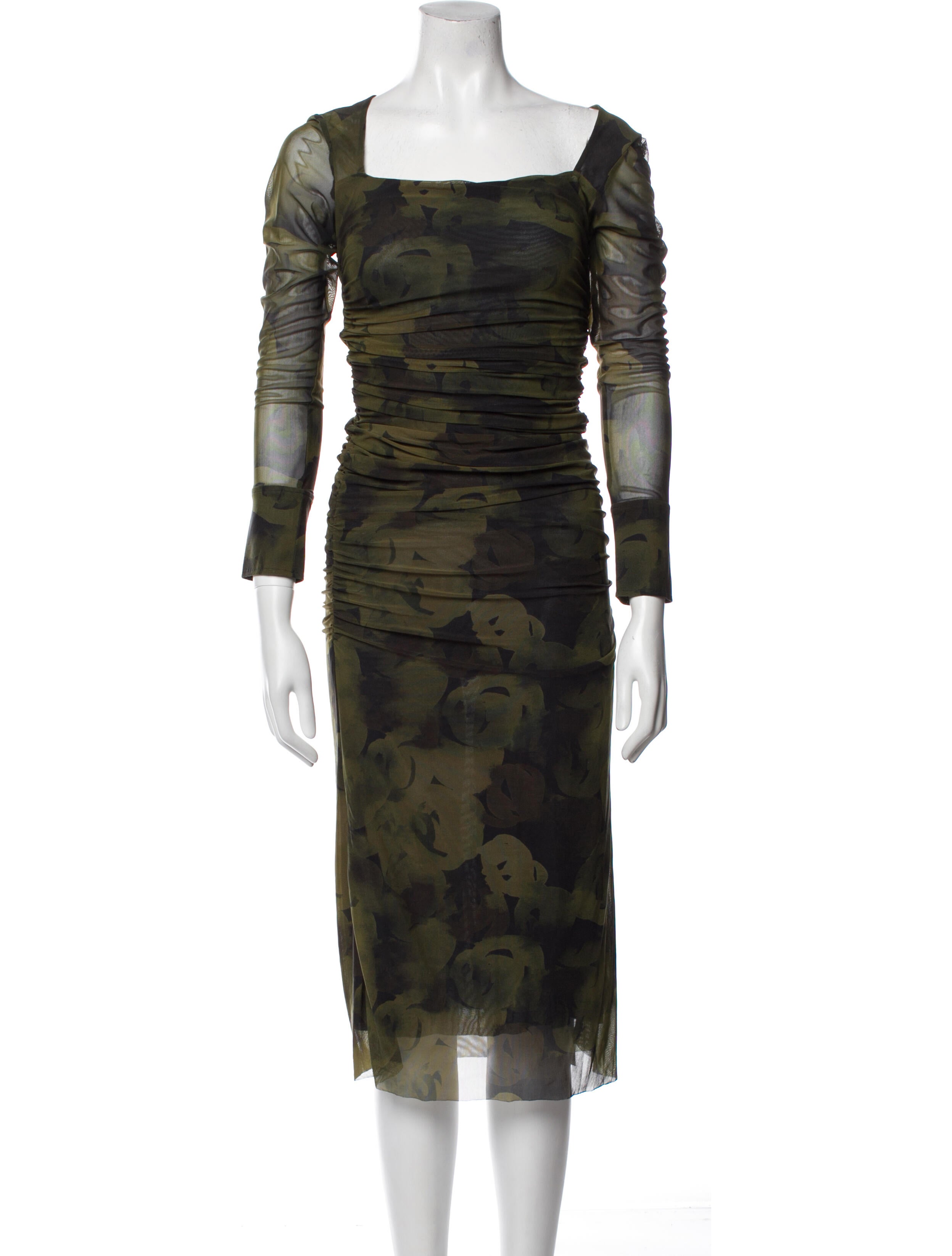 Ganni Printed Long Dress