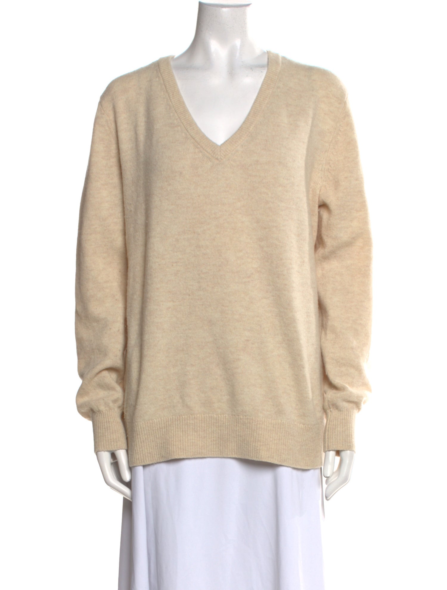 Ganni Merino Wool V-Neck Sweater