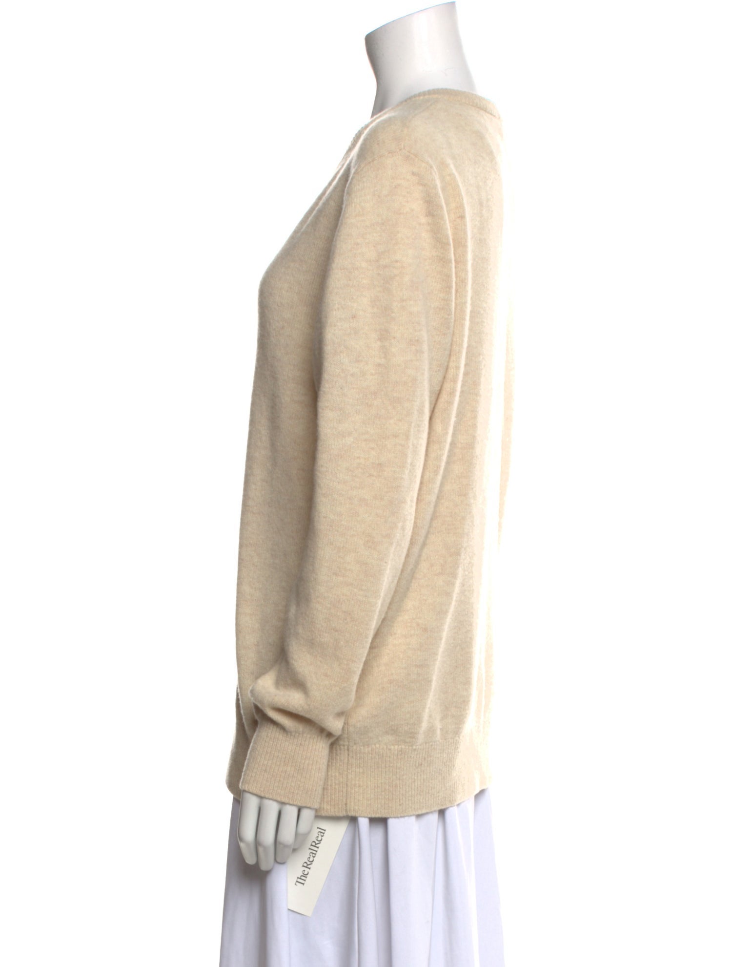 Ganni Merino Wool V-Neck Sweater