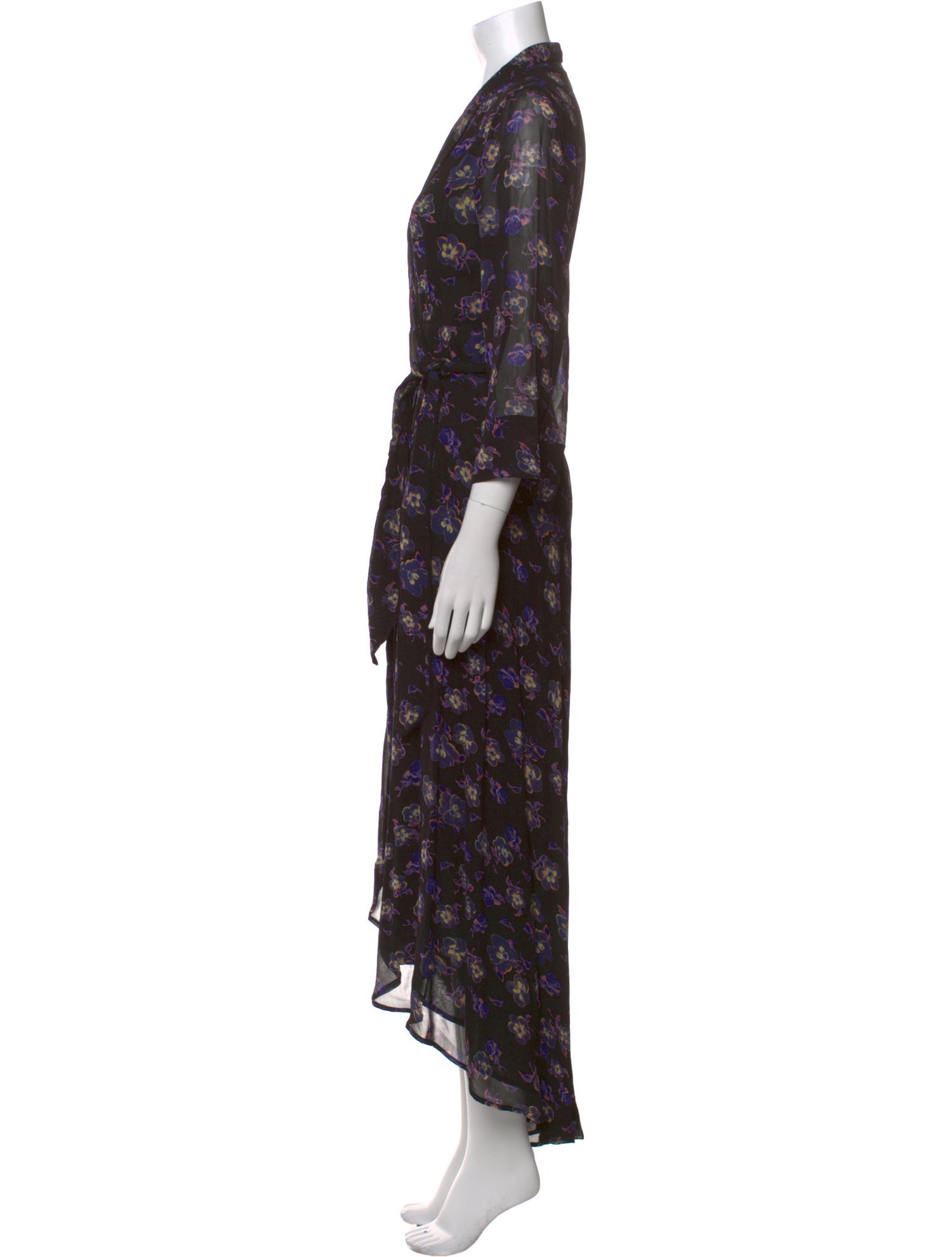 Ganni Floral Print Long Dress