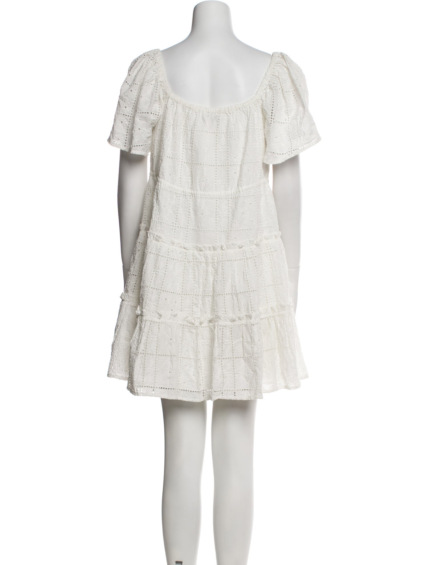 Ganni Square Neckline Mini Dress