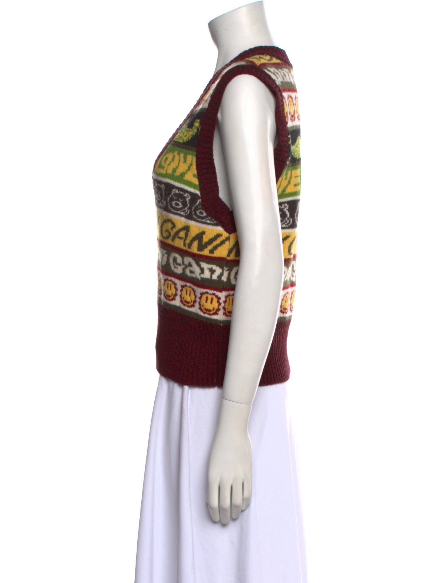 Ganni Wool Printed Sweater