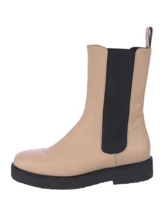 Ganni Leather Chelsea Boots