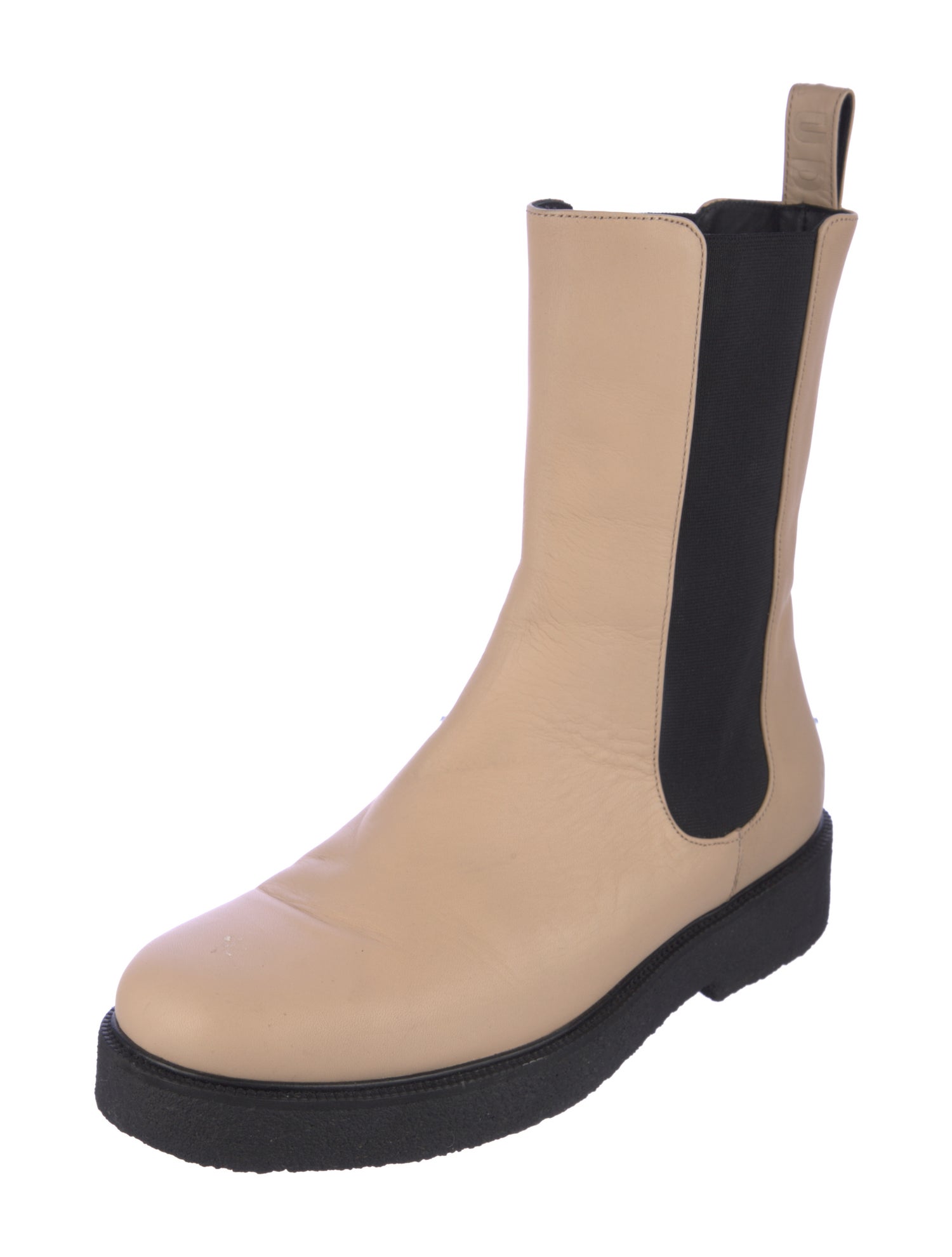 Ganni Leather Chelsea Boots