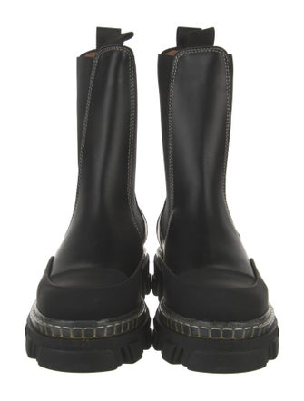 Ganni Leather Chelsea Boots