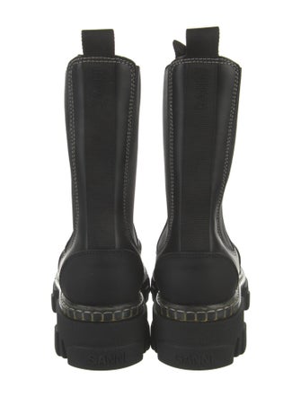 Ganni Leather Chelsea Boots