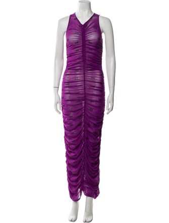 Ganni Nylon Long Dress