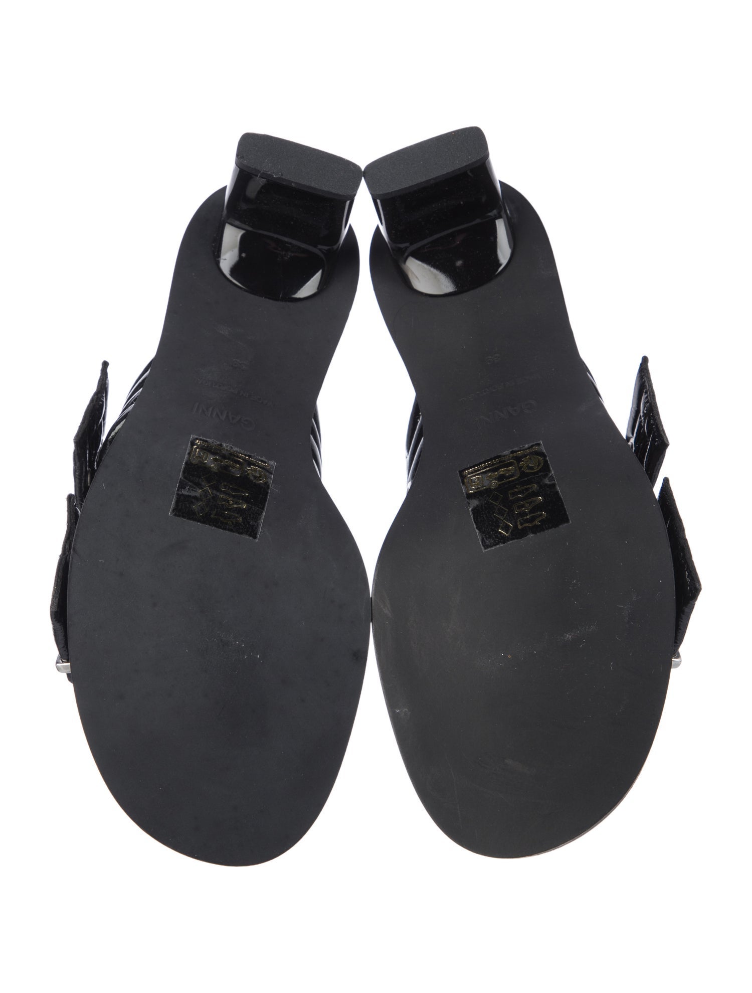 Ganni Patent Leather Slides