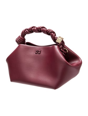 Ganni Leather Top Handle Bag