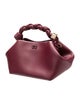 Ganni Leather Top Handle Bag