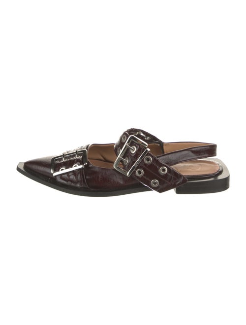Ganni Patent Leather Mary Jane Flats