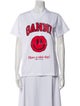 Ganni Graphic Print Crew Neck T-Shirt