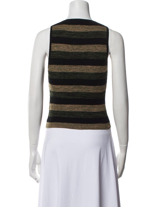 Ganni Merino Wool Striped Sweater
