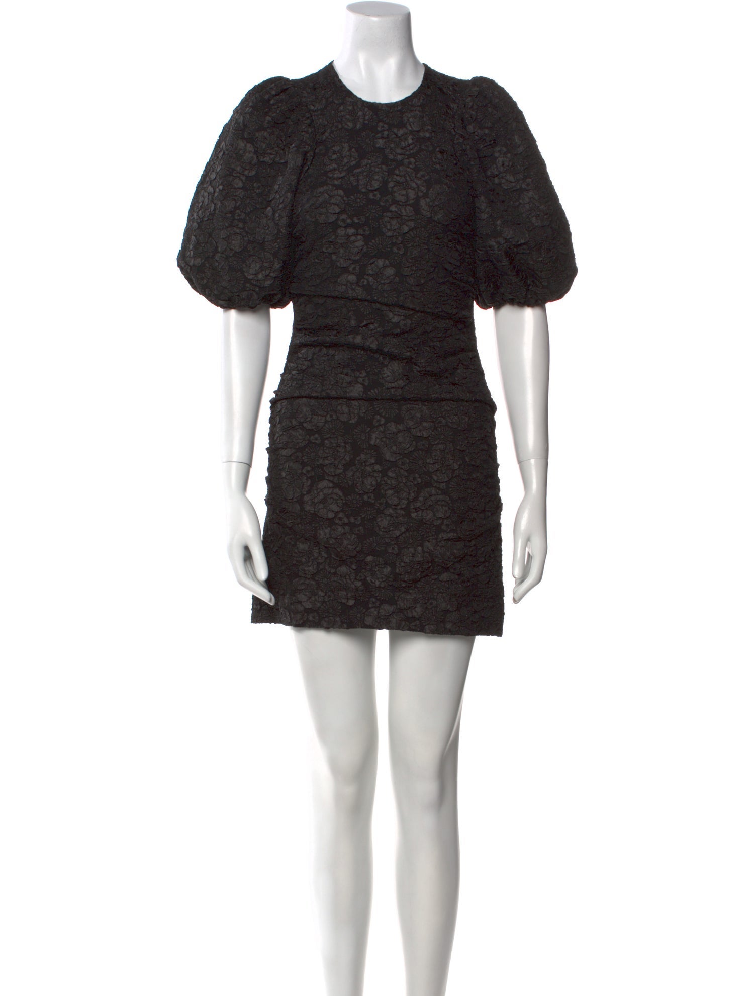 Ganni Crew Neck Mini Dress