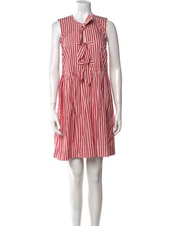 Ganni Striped Mini Dress
