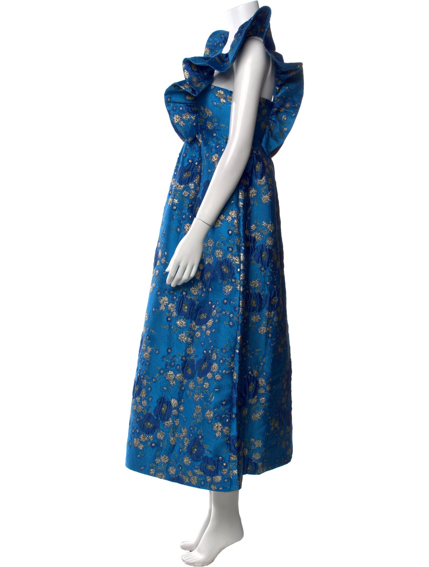 Ganni Floral Print Long Dress