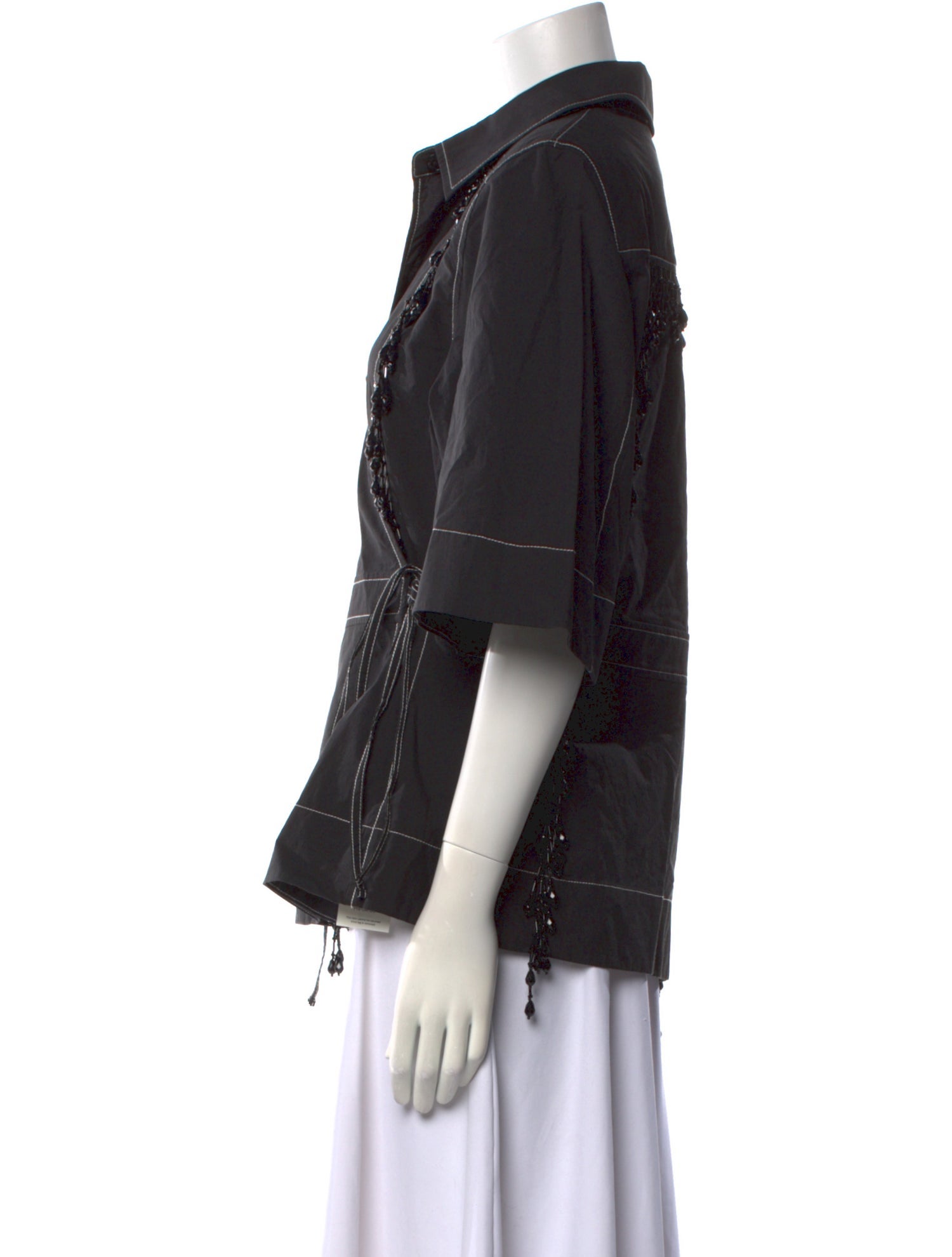 Ganni Three-Quarter Sleeve Blouse w/ Tags