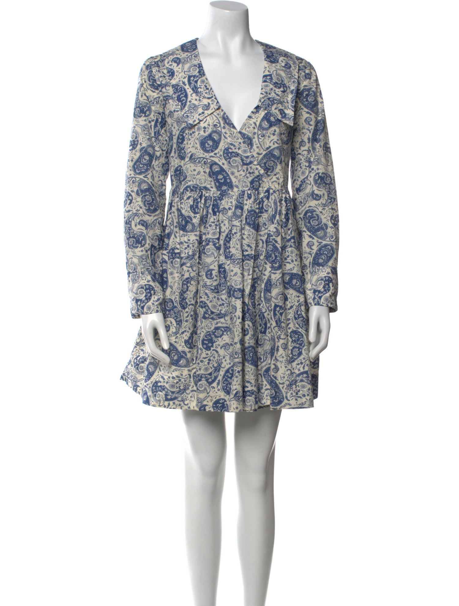 Ganni Paisley Print Mini Dress