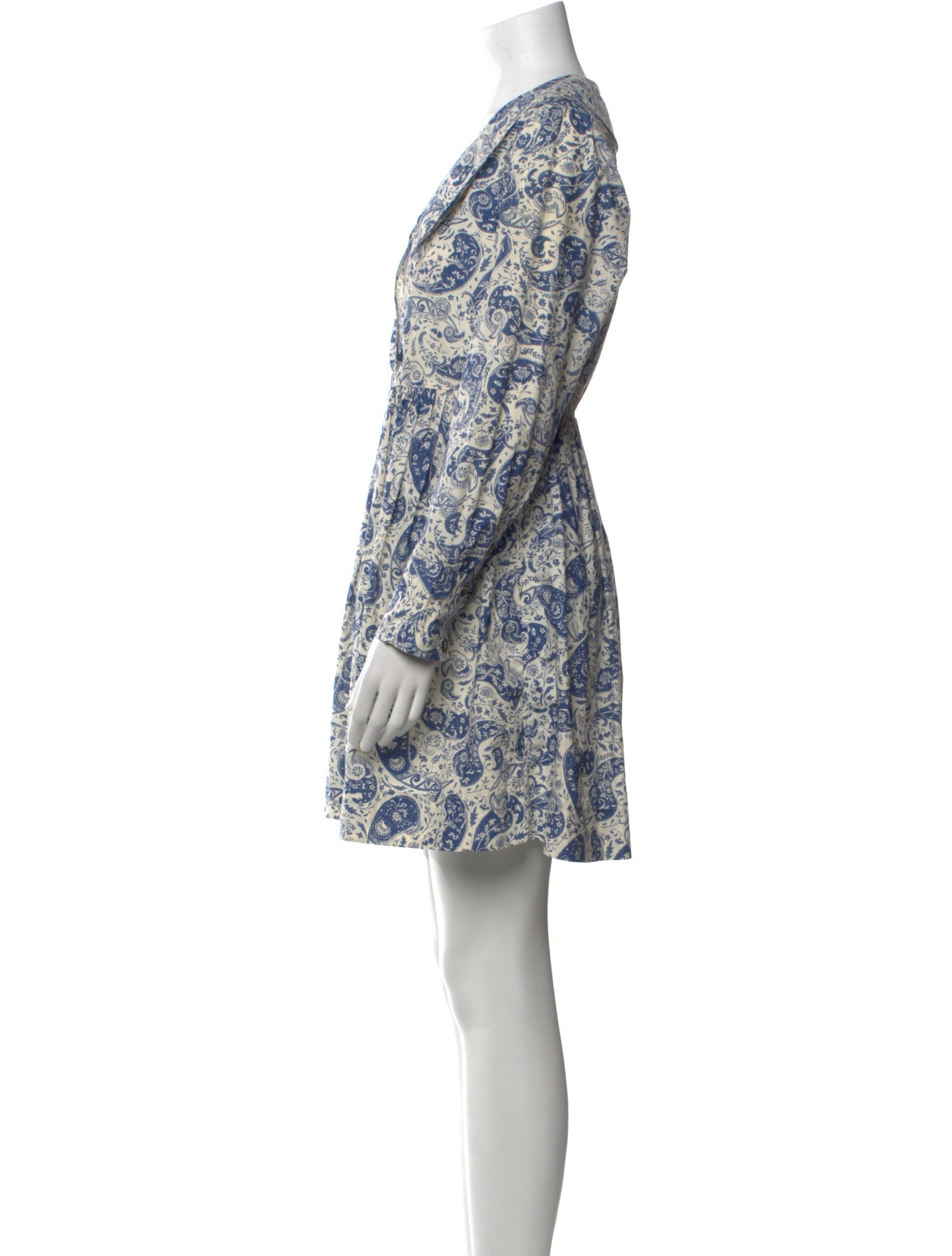 Ganni Paisley Print Mini Dress