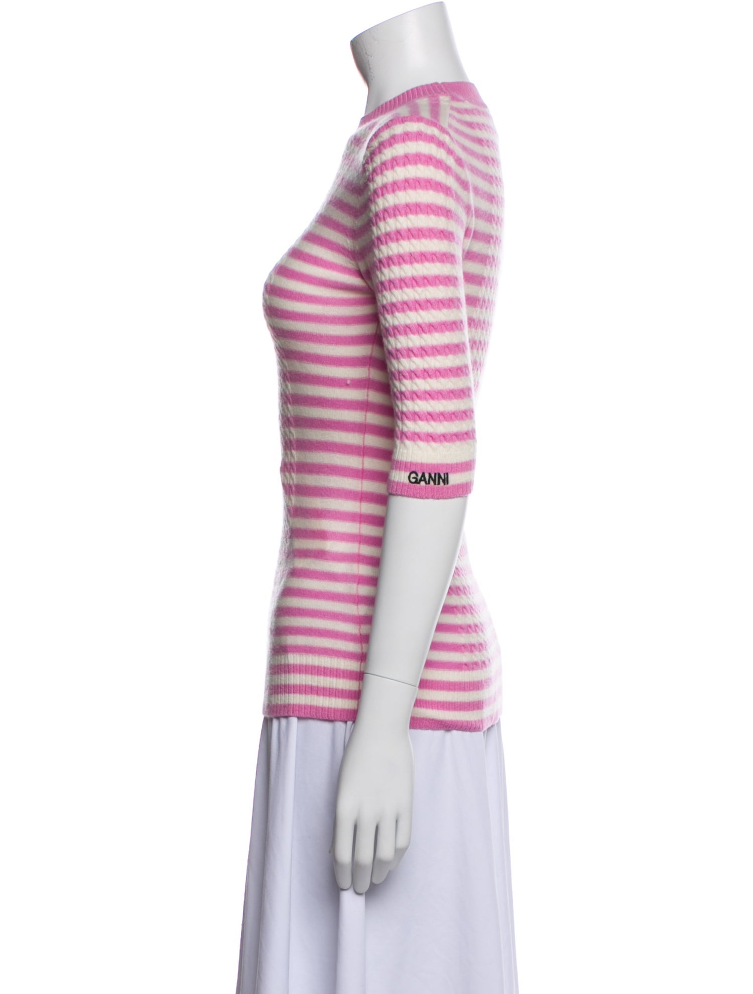Ganni Wool Striped Sweater