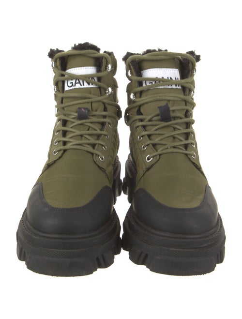 Ganni Nylon Combat Boots
