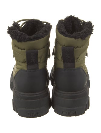 Ganni Nylon Combat Boots