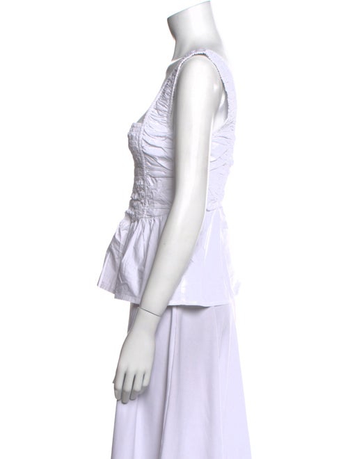 Ganni Square Neckline Sleeveless Crop Top