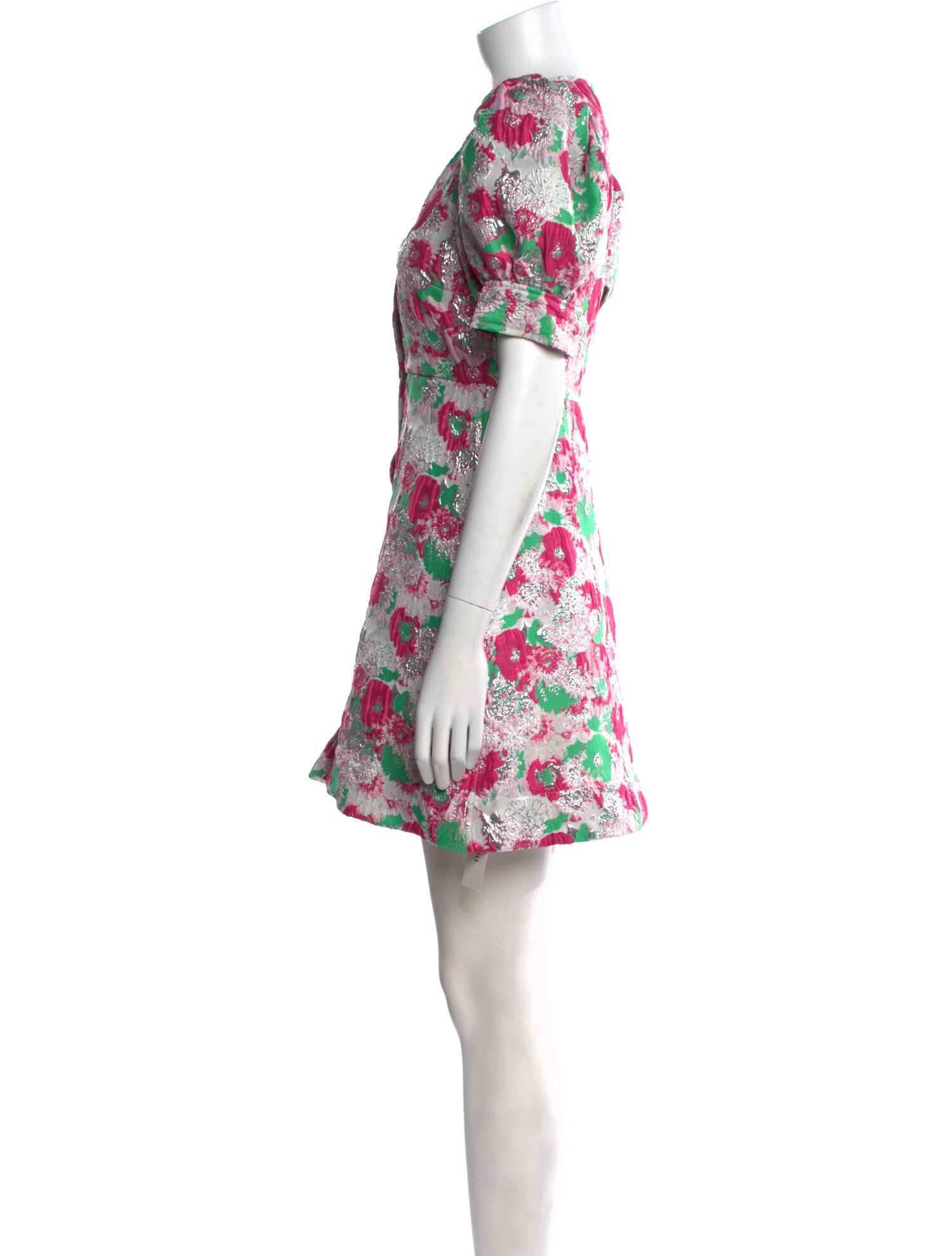 Ganni Floral Print Mini Dress w/ Tags