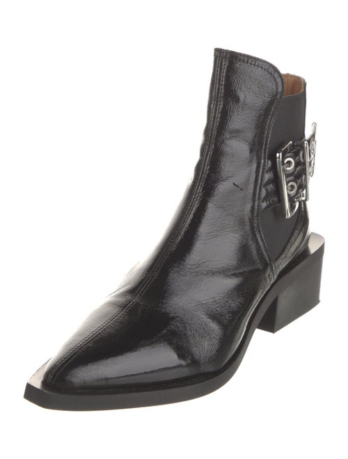Ganni Leather Chelsea Boots
