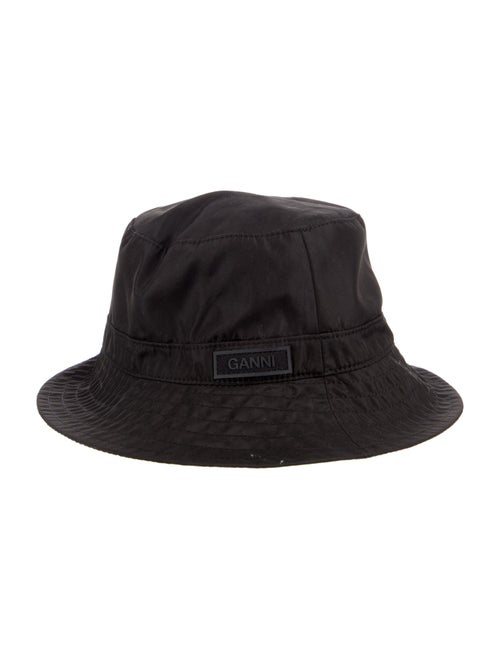 Ganni Black Bucket Hat Size Xs/S