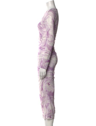 Ganni Printed Midi Length Dress