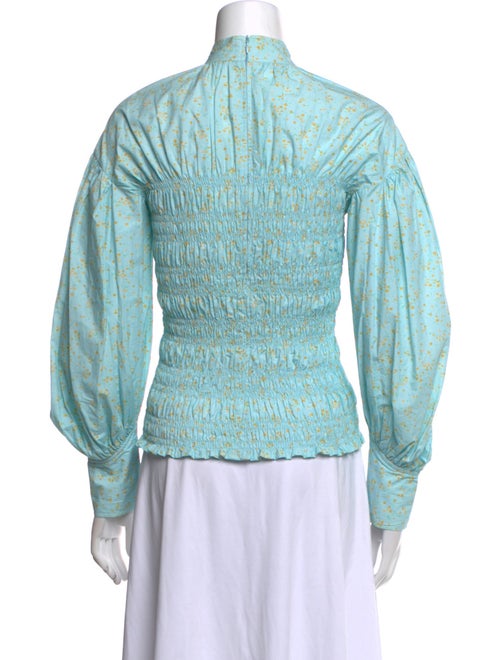 Ganni Printed Mock Neck Sweatshirt