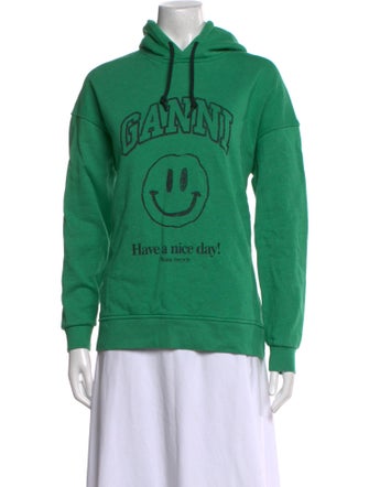 Ganni Graphic Print Crew Neck Sweater