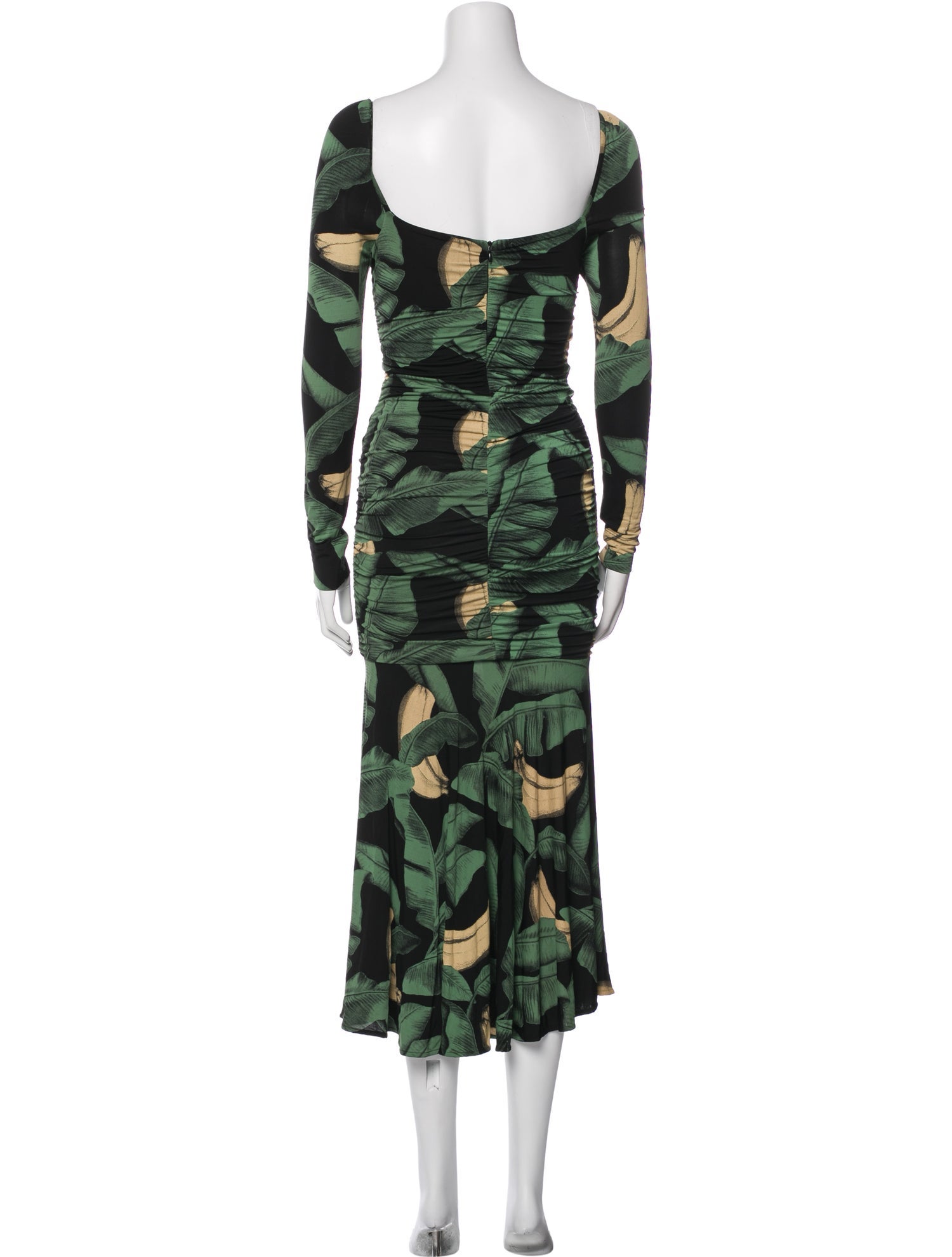 Ganni Floral Print Midi Length Dress