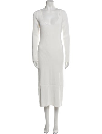 Ganni Scoop Neck Long Dress