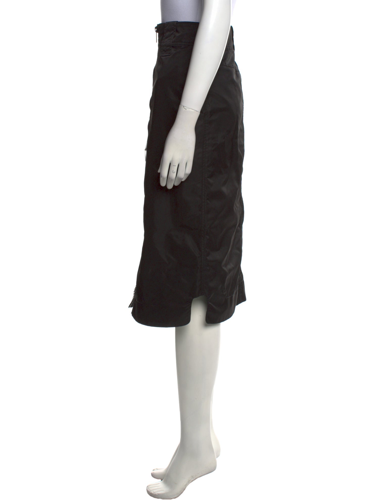 Ganni Pleated Accents Knee-Length Skirt