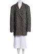 Ganni Tweed Pattern Peacoat