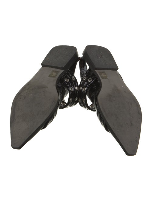 Ganni Patent Leather Slingback Flats