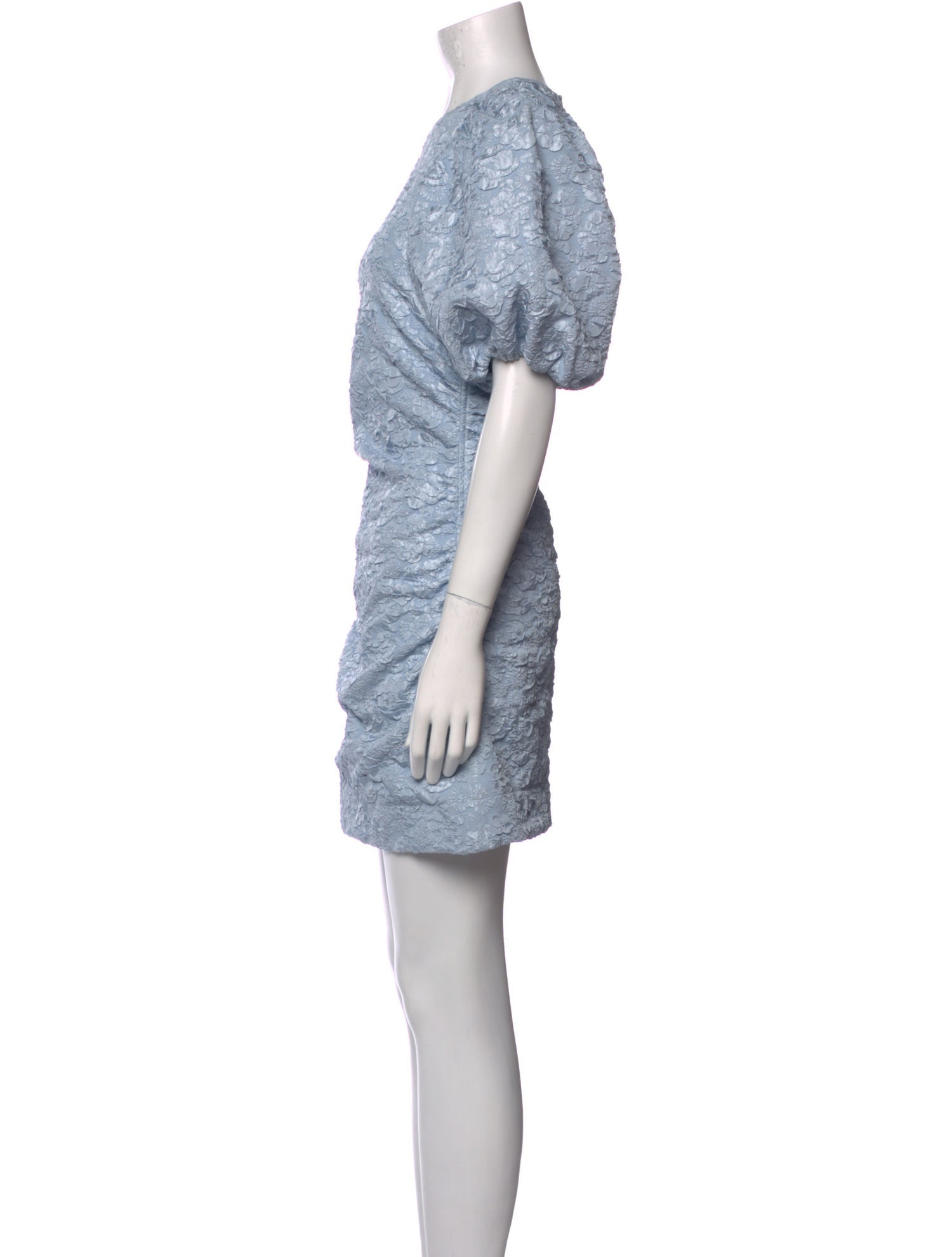 Ganni Crew Neck Mini Dress